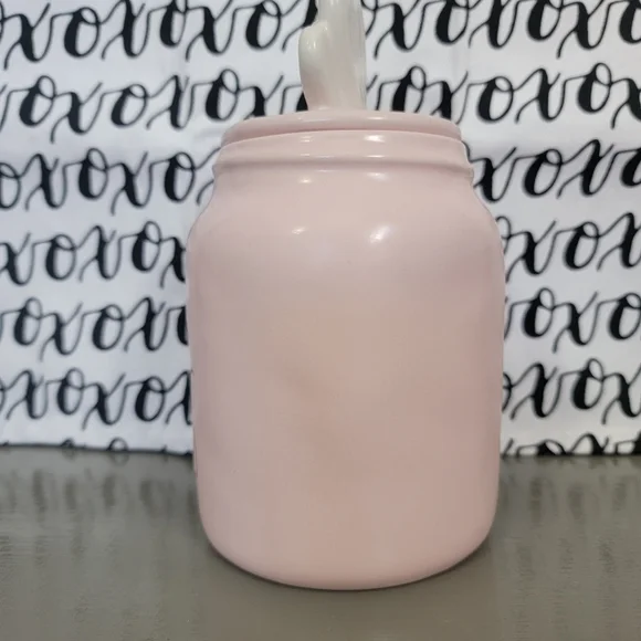 Rae Dunn Matte Pink Candy Hearts Baby Canister - Valentine's Day Decor - Picture 6 of 9